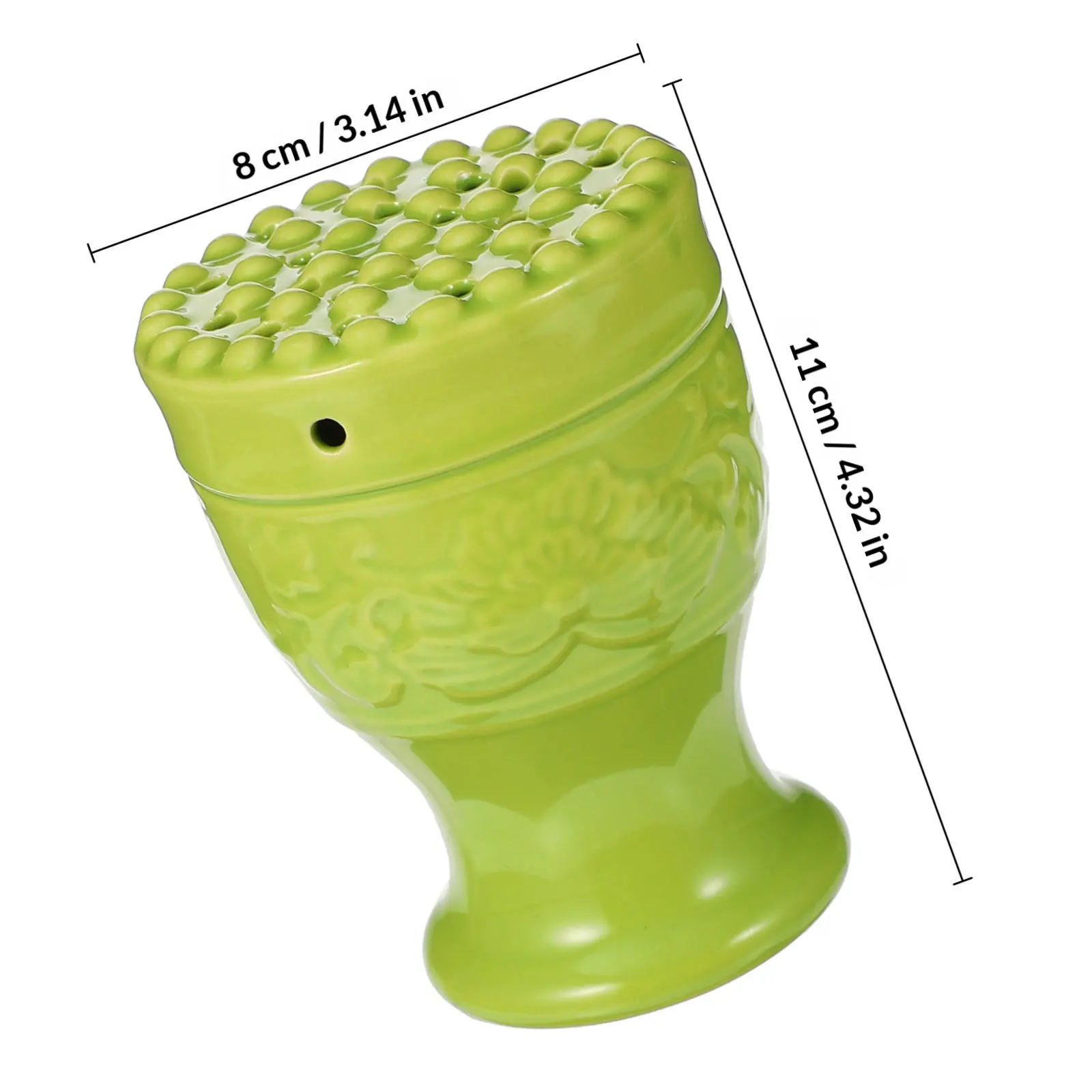 1Set Ceramic Moxa Cup Portable Moxibustion Pot Thickened Heat Insulation Massage Therapy Moxa Box Acupuncture Scraping Tool