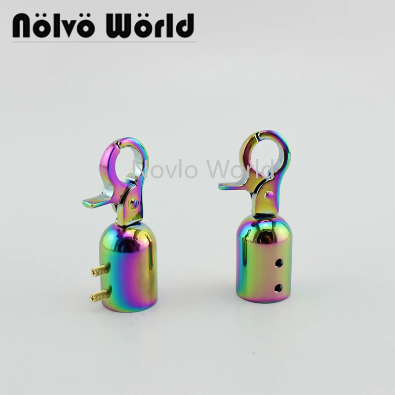 

Nolvo World 5-20-100pcs 50*15mm rainbow metal hanger connects bag handle connectors tassel buckle hardware accessories