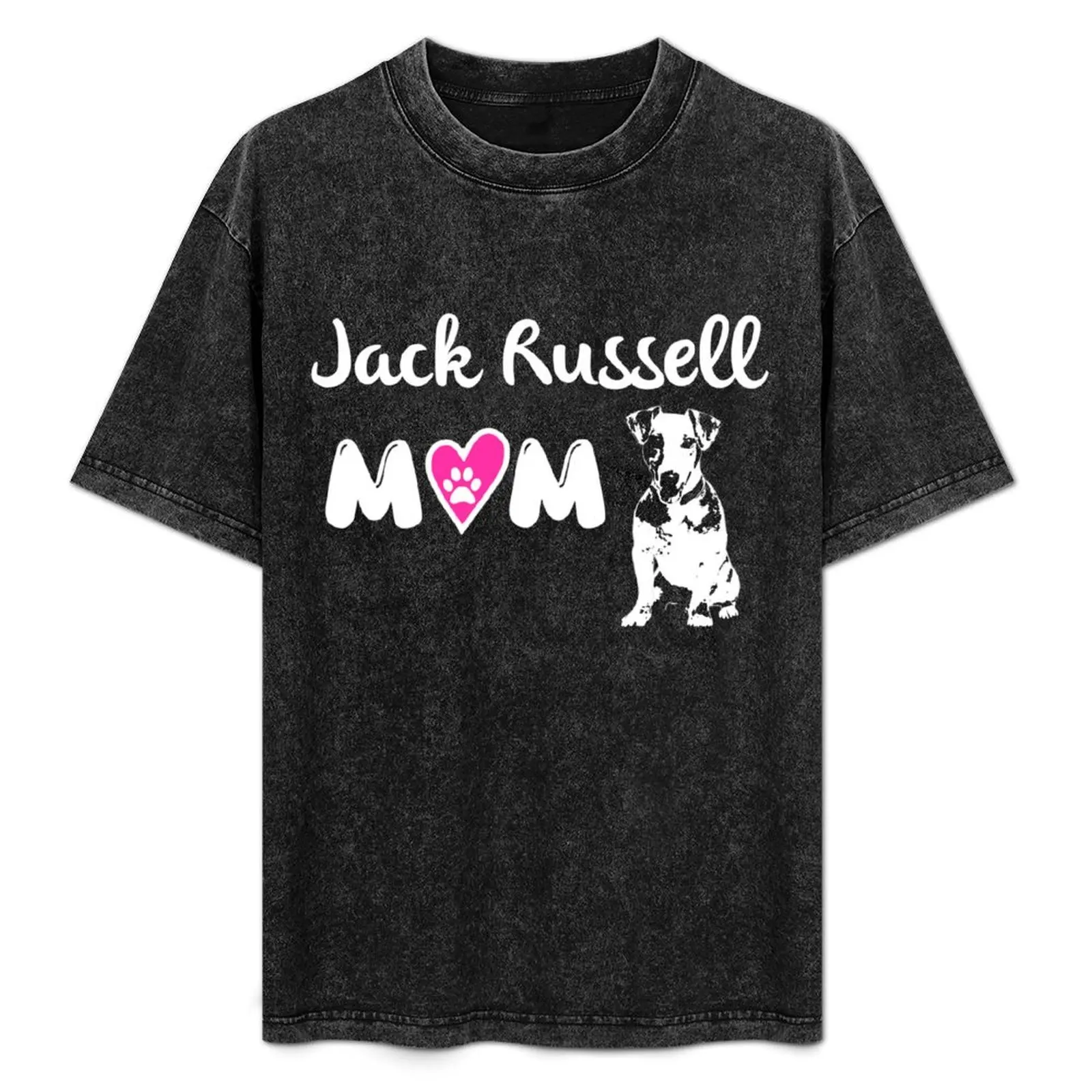 

Jack Russell Mom T-Shirt Basic Simple Casual Short Sleeve Tee