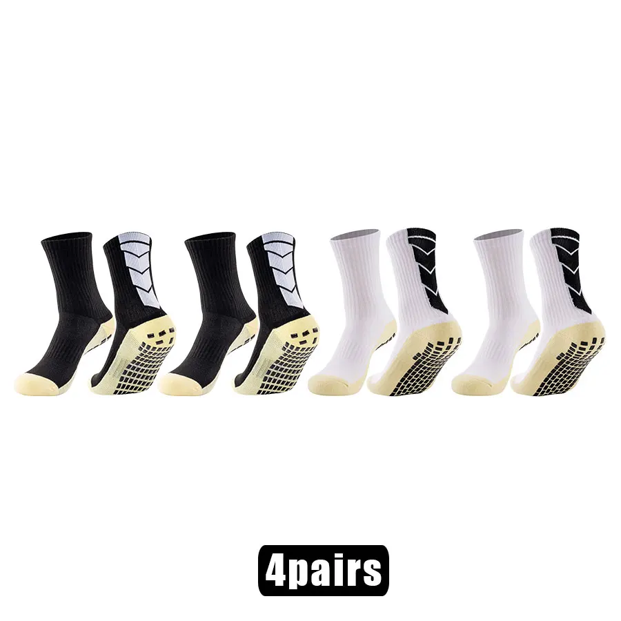 

4 пары нескользящих носков унисекс, футбольные, баскетбольные, регби, футбол, велоспорт, бег, пеший туризм, теннис, скейтборд, спортивные