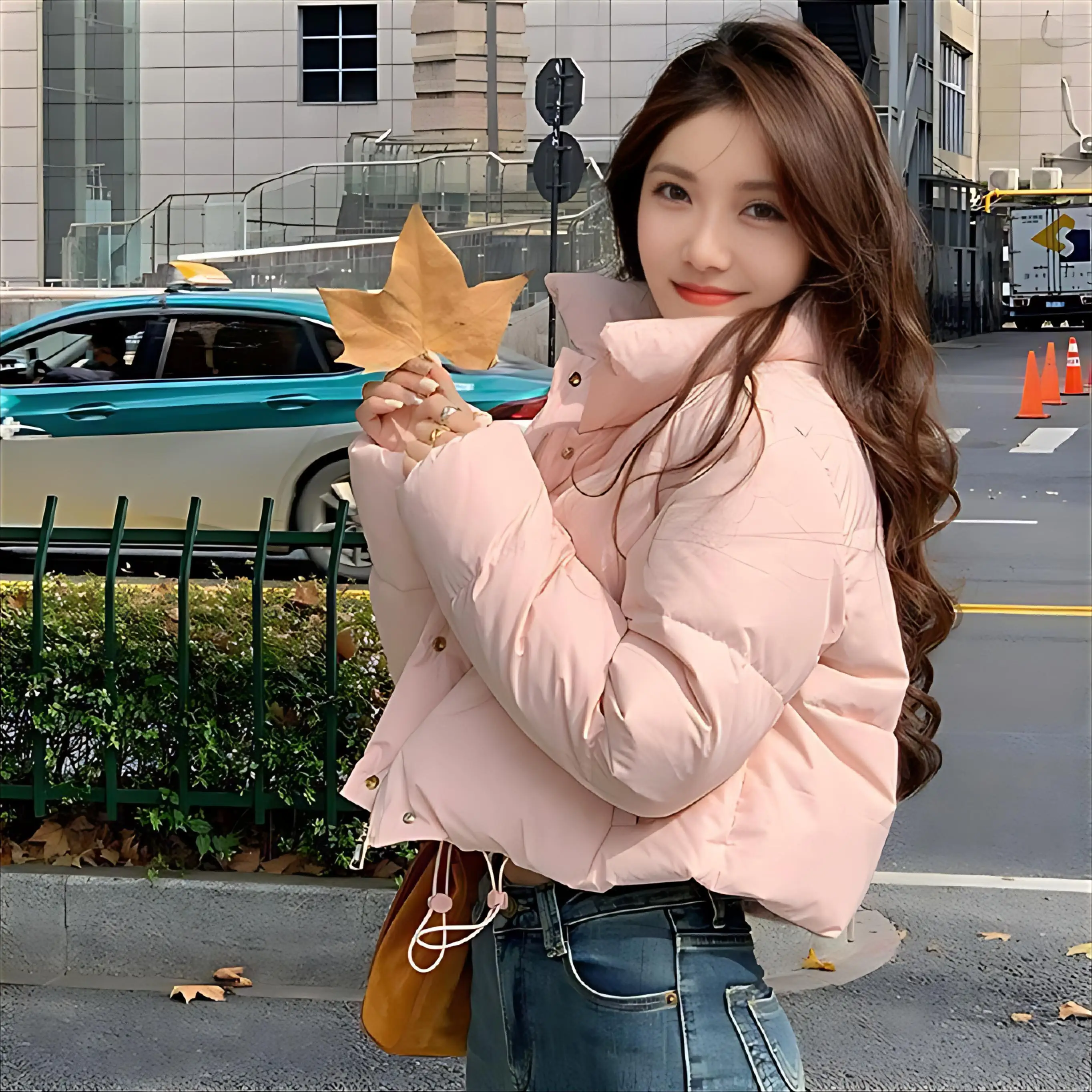 

Женские зимние пуховики-парки в корейском стиле: модные, повседневные, спортивные, с белыми пуговицами, с рукавами, в стиле атлежер, для школы, карго, для женщин