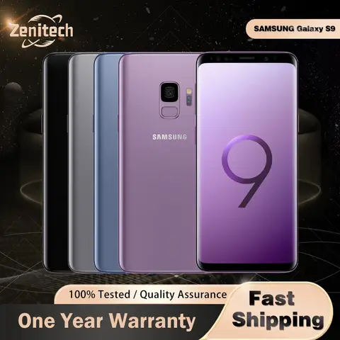 Original Samsung Galaxy S9 G960F G960U1 4G LTE Mobile Phone 5.8" 4GB RAM 64GB ROM Octa Core NFC 12MP galaxy s9