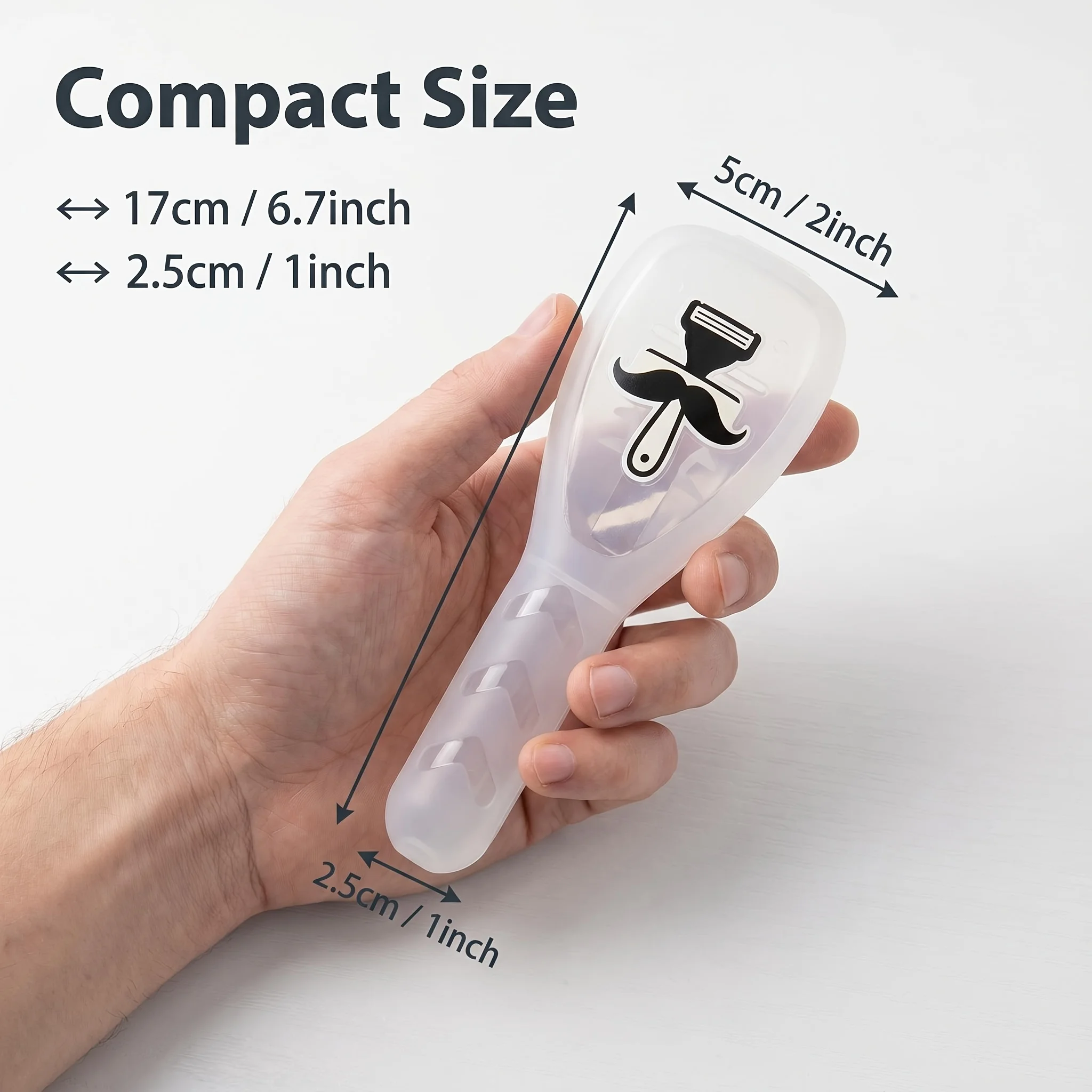 Portable Razor Storage Case - Manual Organizer - with Transparent Lid - Travel-Friendly Razor Dispenser for Men and Women - Compact Design Suitable for Organizing Underarm Items and Toiletries - Razor Storage Organizer - Toiletry Organizer - Stylish Design - Durable Construction