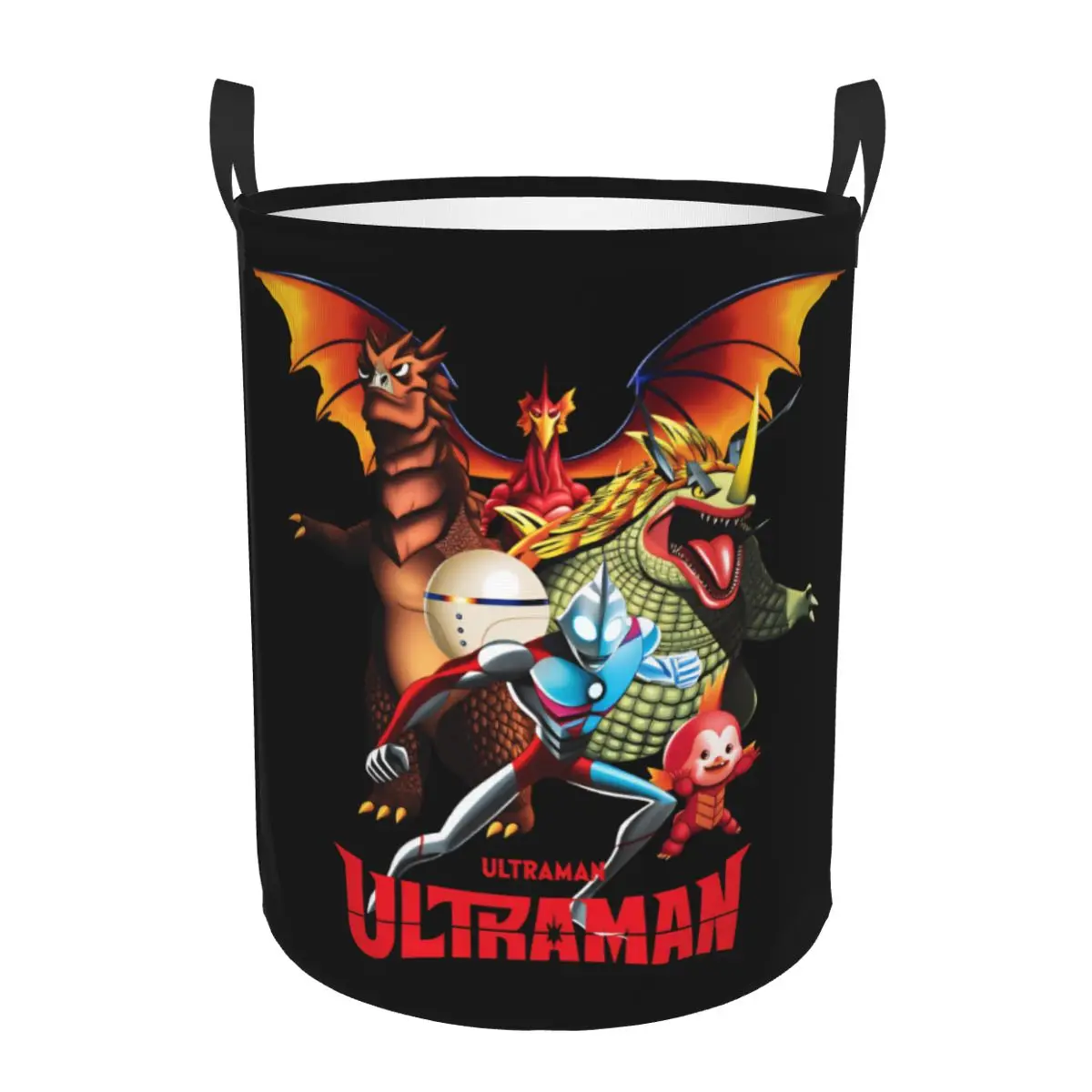 Cesto de Roupa Dobrável Ultraman Emi Meena para Armazenamento Doméstico de Roupas - Desenho Animado Anime