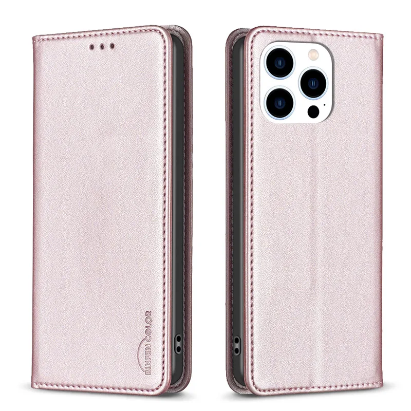 Wallet Flip Cover Leather Case For iPhone 15 14 Plus 13 14 Max 15Pro 12 Pro Max 15Plus Magnetic Card Slots Shockproof Full Bag