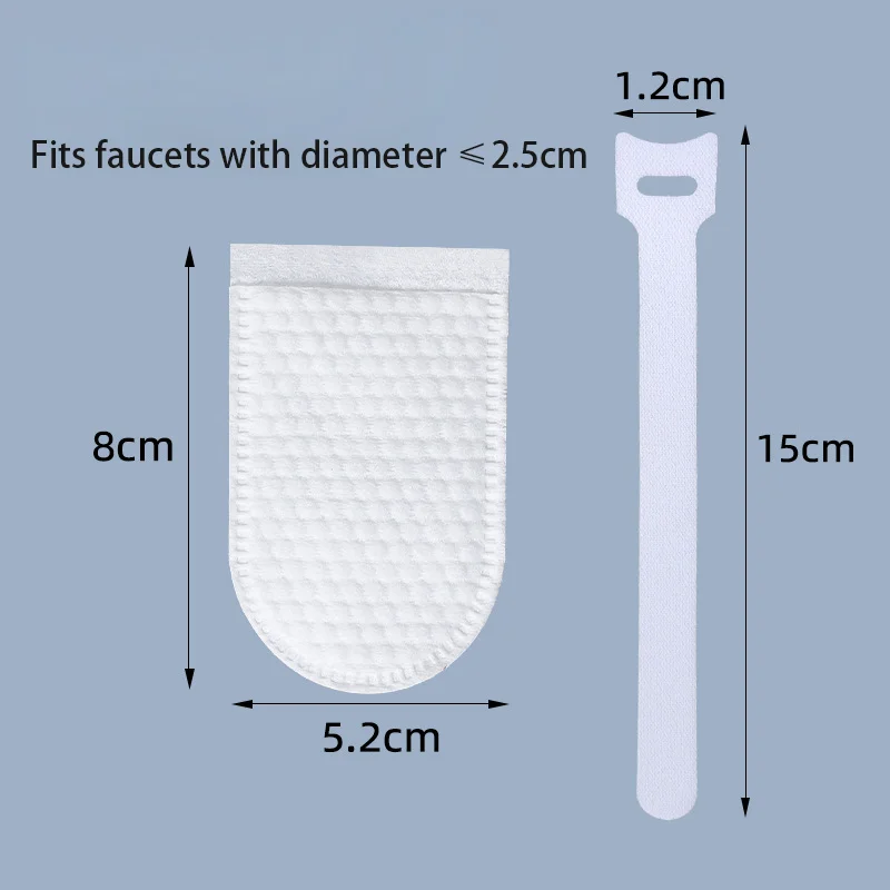 55‑Pcs Set (50‑Pcs Filter Cartridges & 5‑Pcs Straps), Universal Filter Cartridges for Home Kitchen & Bathroom, Easy‑to‑Install