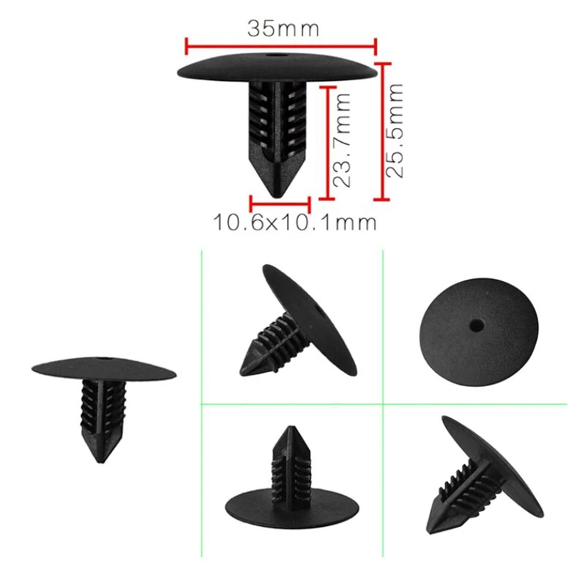 

XIEAILI OEM 20Pcs Car Fender Clip Bumper Clip Plastic Screw Fasteners Auto Roof Tailgate Lining Rivet OE: 7703077435 XA75