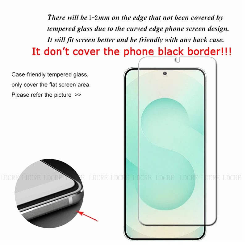 4 قطعة لسامسونج S25 الزجاج لسامسونج غالاكسي S25 S24 الترا حامي الشاشة 9H واقية واضح الزجاج المقسى سامسونج S25 زائد