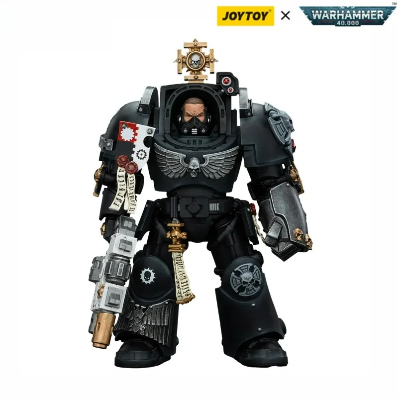 

Фигурка JOYTOY Warhammer 40K 1/18: Капитан Железные Руки в броне Терминатора, аниме-модель, военный декор, украшение для рабочего стола