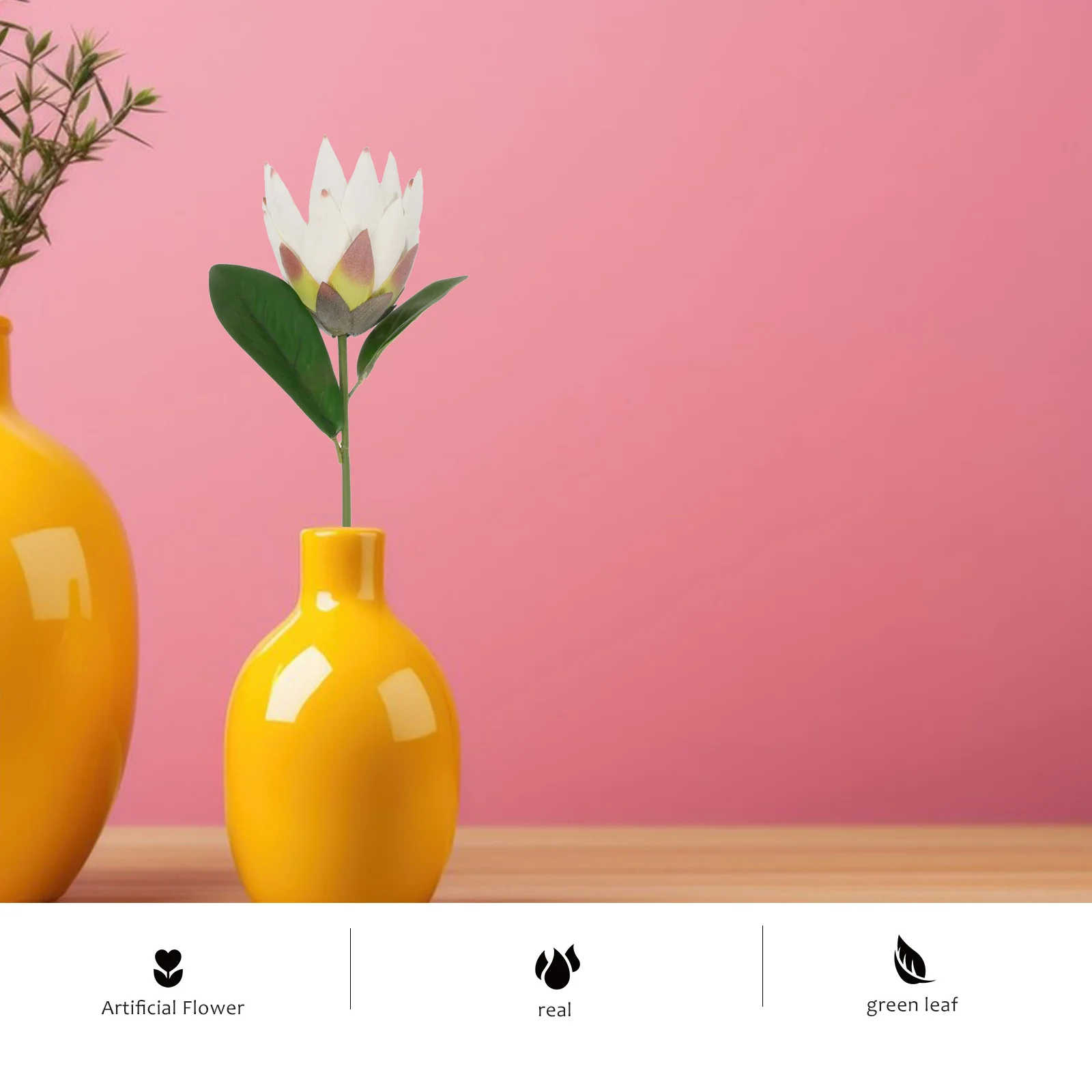 

Artificial Silk Protea Flowers Simulation Fake Flower Adornment For Home Wedding Party Decor Faux Flower Decoration