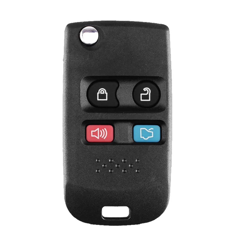 Modified 3 4 Buttons Flip Key Shell Case For Ford Edge Flex Explorer Escape Expedition Focus Lincoln Mercury Navigator F150 F250