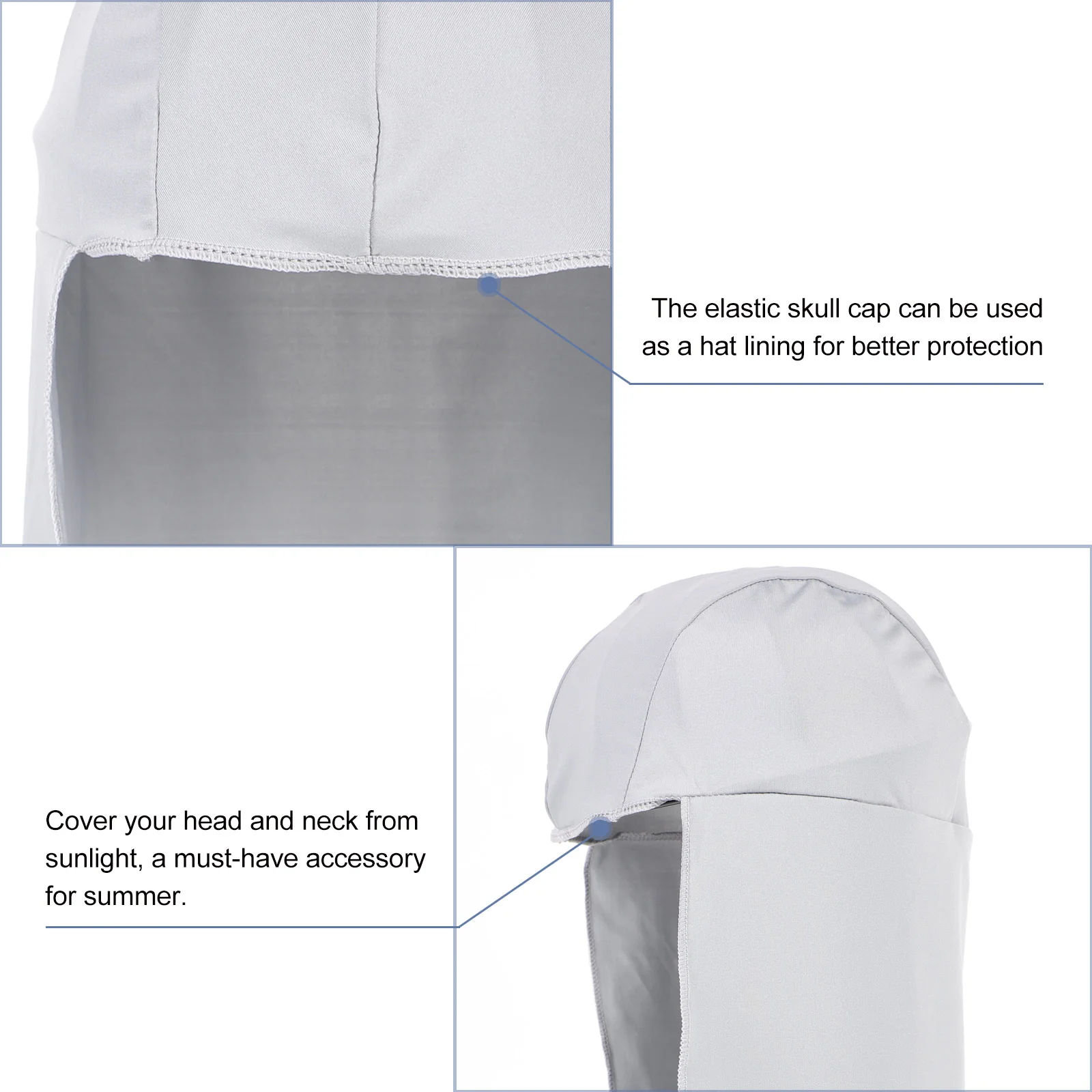 

4Pcs Outdoor Cycling Caps Cooling Sun Hat Long Tail Wrap Hat Neck Sun Protection Windproof Cycling Long Tail Wrap