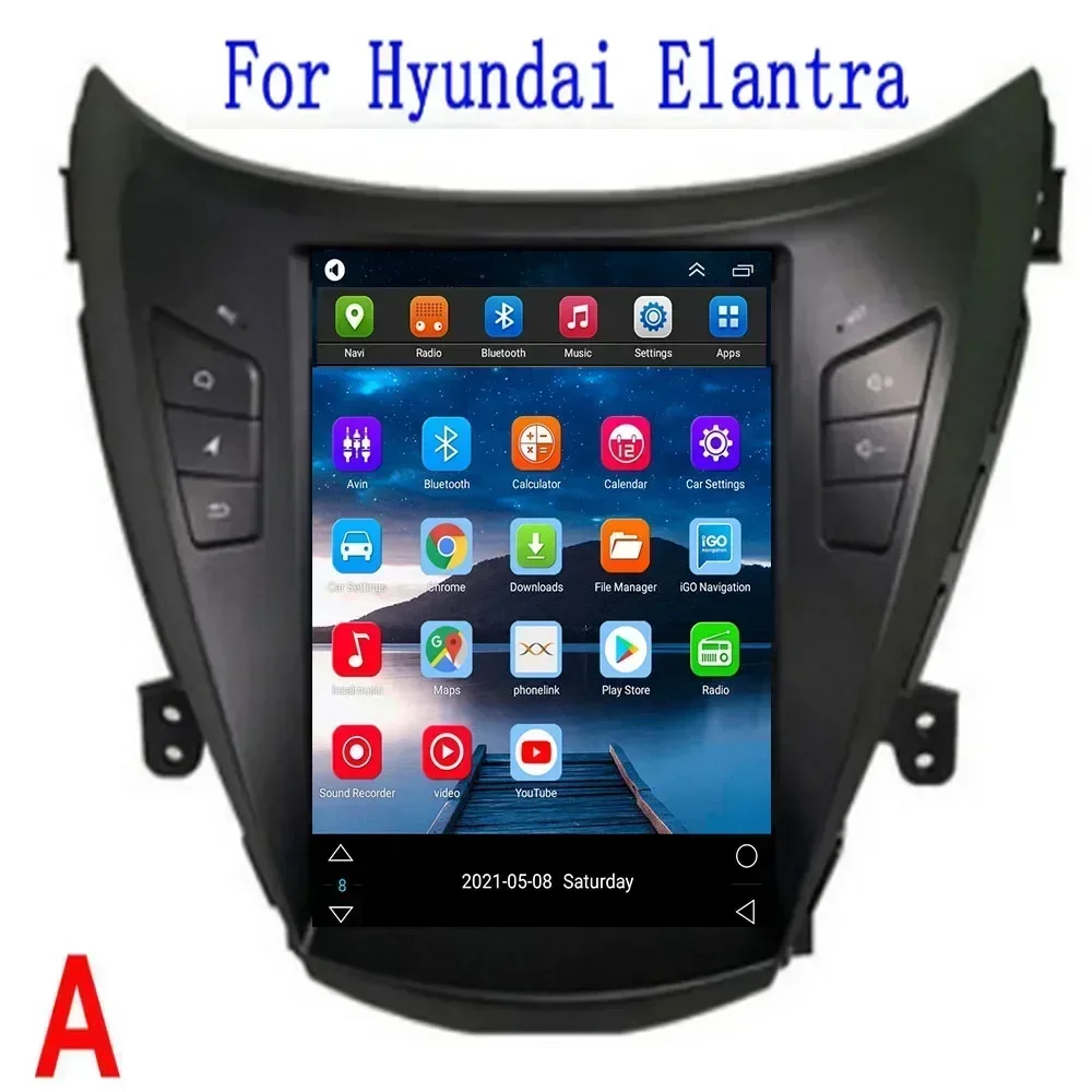 Voor Tesla Stijl 2Din Android13 Autoradio voor Hyundai Elantra Avante I35 2011-2016 Multimedia Video Player GPS stereo Carplay DSP