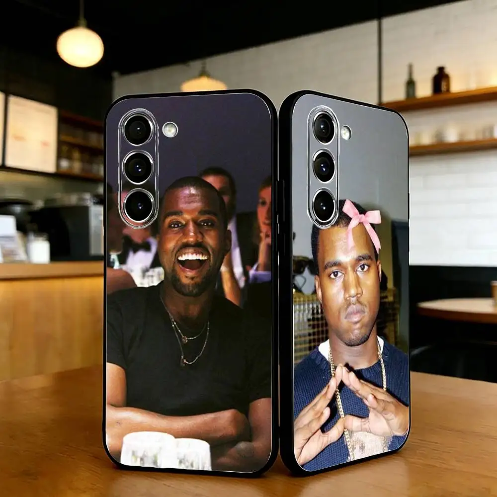 

Singer Kanye West Ye Phone Case For Samsung S25,24,23,22,30,21,10,9,Ultra,Plus,Lite,FE,Black Soft Case