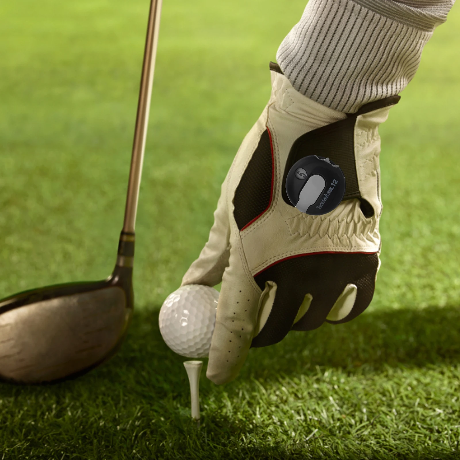 

Golfing Score Counter White PP Material Clip Design Portable Easy Reset Golf Stroke Counter Hat Clip Golf Scoring Device