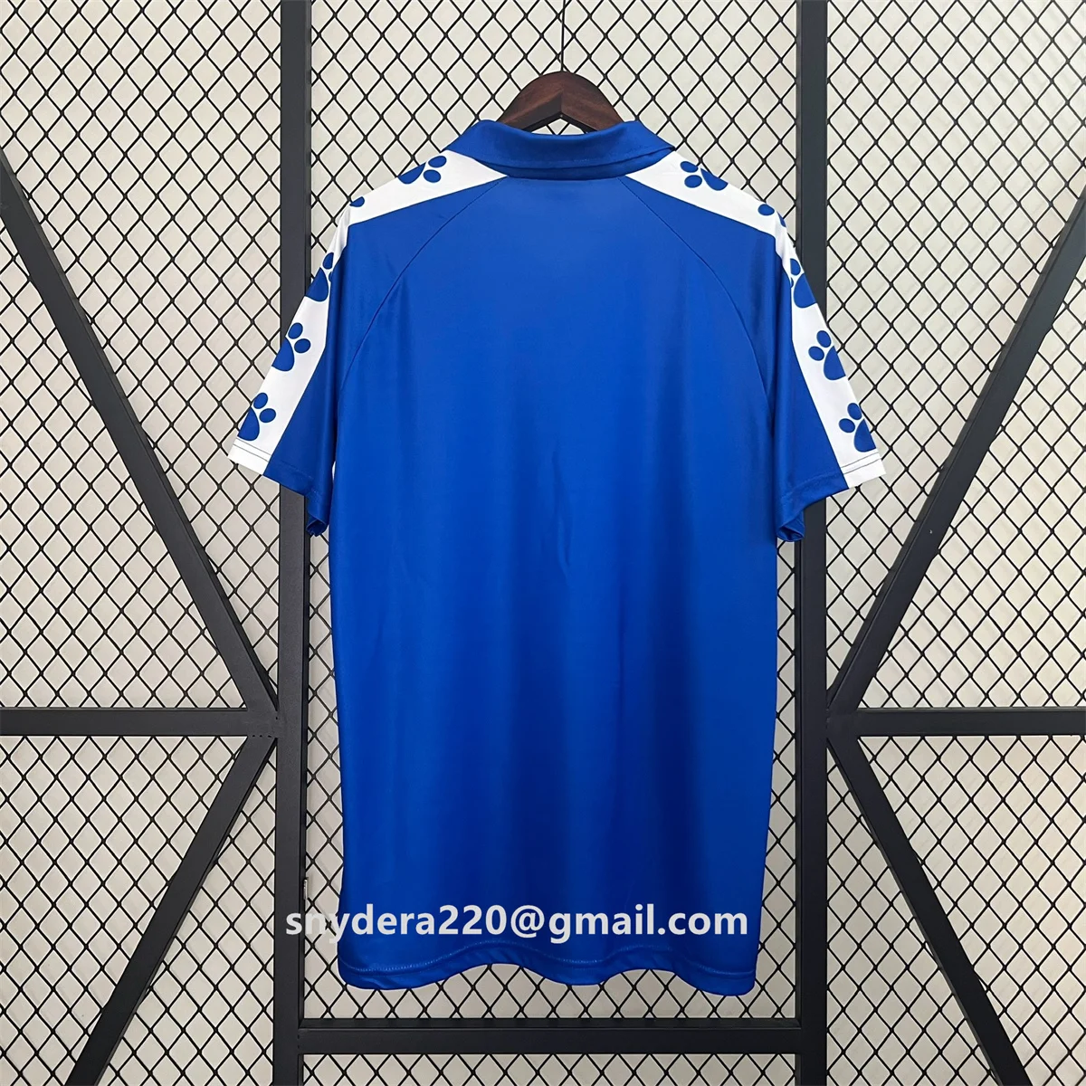 Retro 1990/91 Men's Oviedo Home Blue Quick Drying Clothing Training Real Futbol Shirts