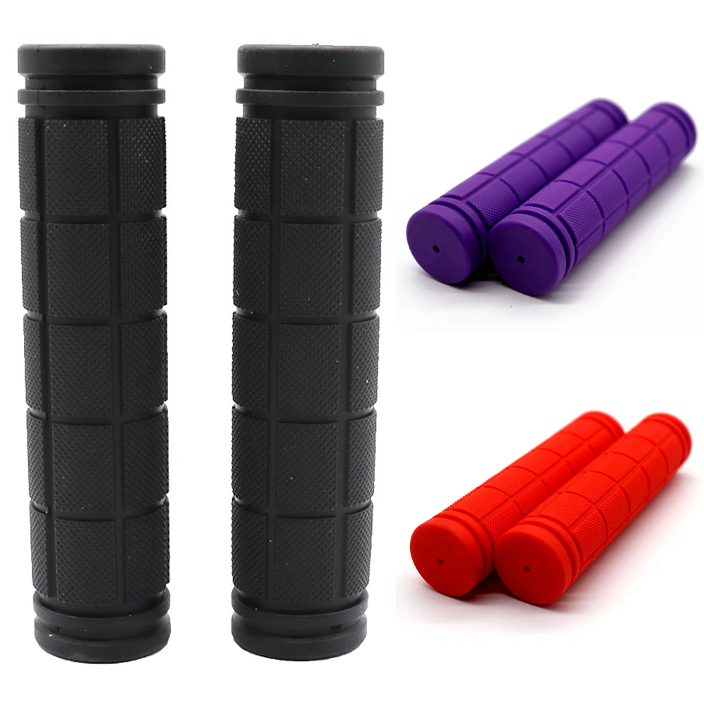 

2pc Bicycle Bike Handle Handlebar 22mm Anti Slip Rubber Grip Accessories For Sport Bikes Motorcycle Accessories Black/Red/Purple