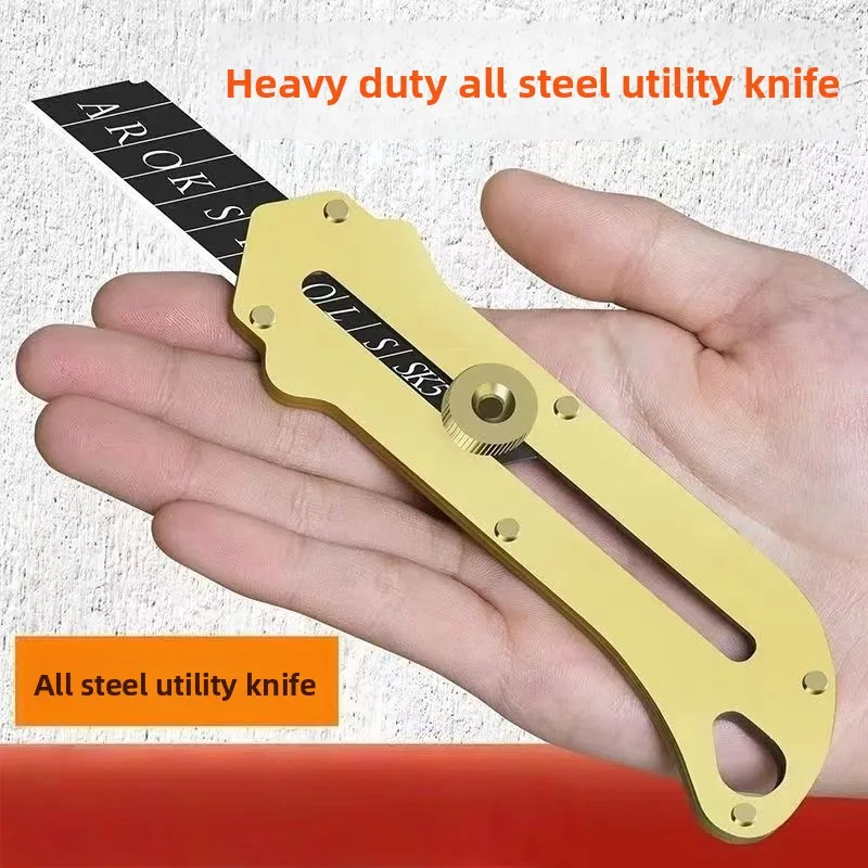 stainless steel utility knife grade durable paper cutter wallpaper knife dismantling express tool all-steel knife