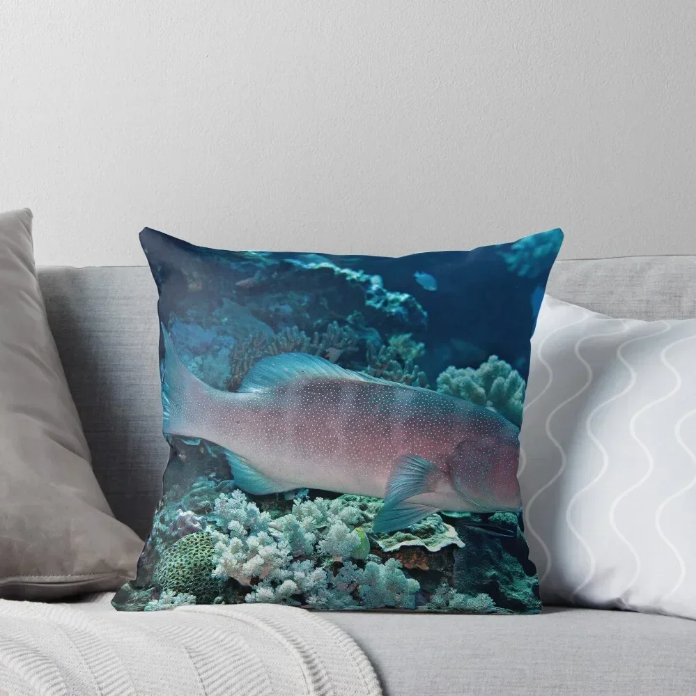 

Leopard coral grouper (or coral trout) Throw Pillow Sofa Pillow Cover Pillowcases Bed Cushions home decor items pillow