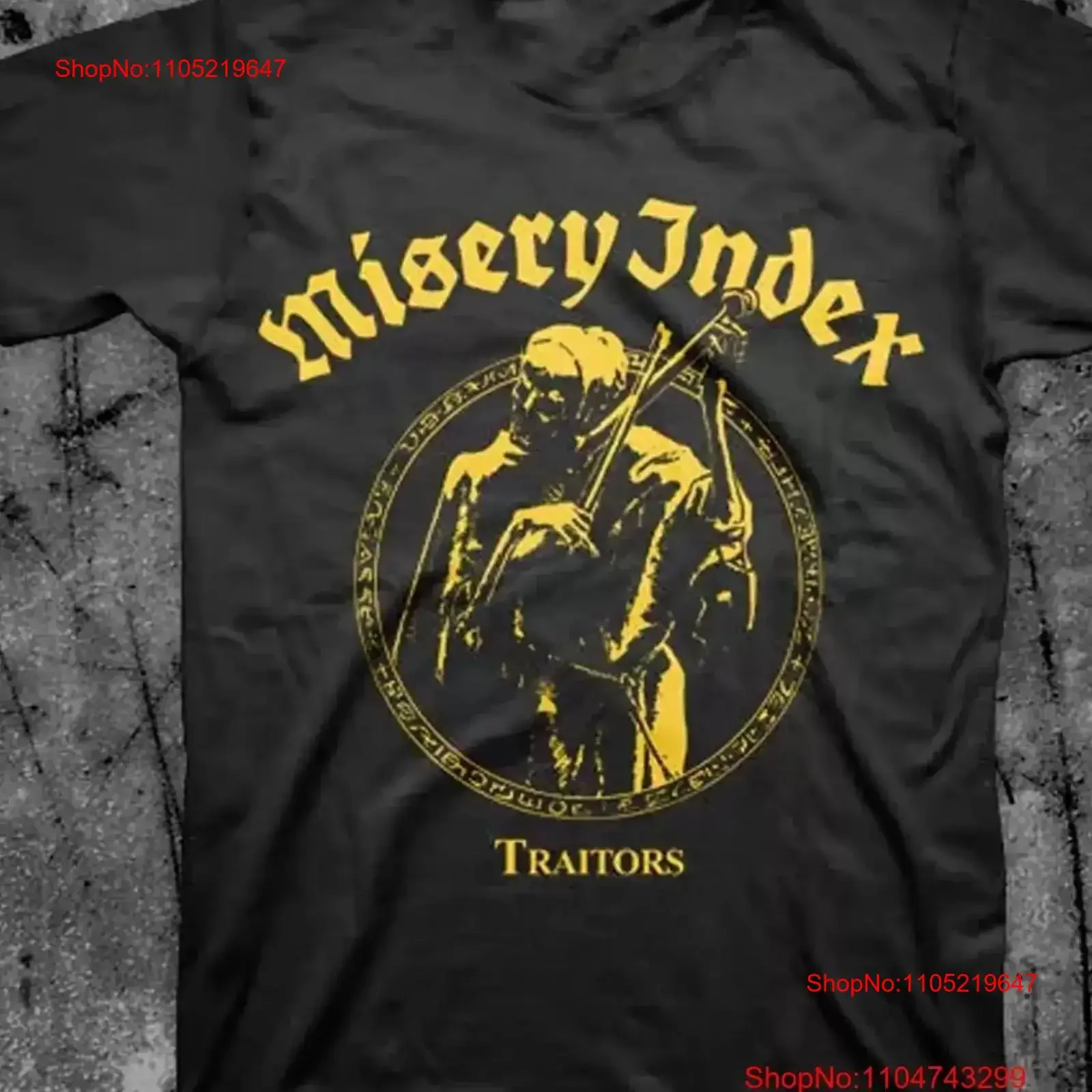 Misery Index tractores banda camiseta negra Todos los tamaños S a 45Xl JA352 vintage Lavado Ropa de diseñador versátil streetwear Suave