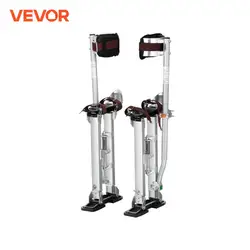 VEVOR Drywall Stilts 18''-30''/36''-50'' Adjustable Aluminum Tool Stilts with Protective Knee Pads Non-Slip Work Stilts for Home