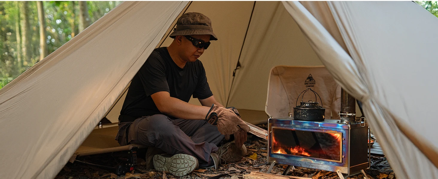 OneTigris Schweißhandschuhe, feuerfeste Leder-Arbeitshandschuhe für Herren/Damen, Forge BBQ, Camping, Holzofen, wärmeisolierendes Rindsleder – Detail 9