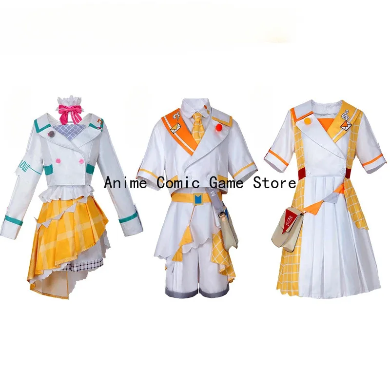 

Miku comseal stock magic print Jean wool cosplay costume anime project Sekai uniform suit Halloween party