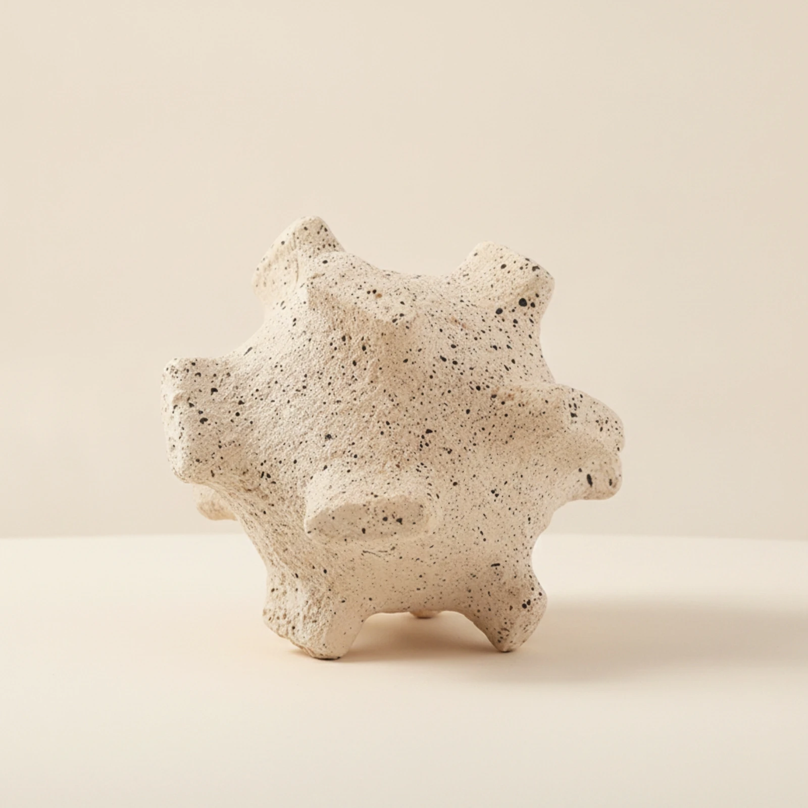 Abstract Sculpture Wabi-Sabi Sculpture with Sandstone Look Stone-Look Ornament Textured Decor Three-Dimensional for Minimalists