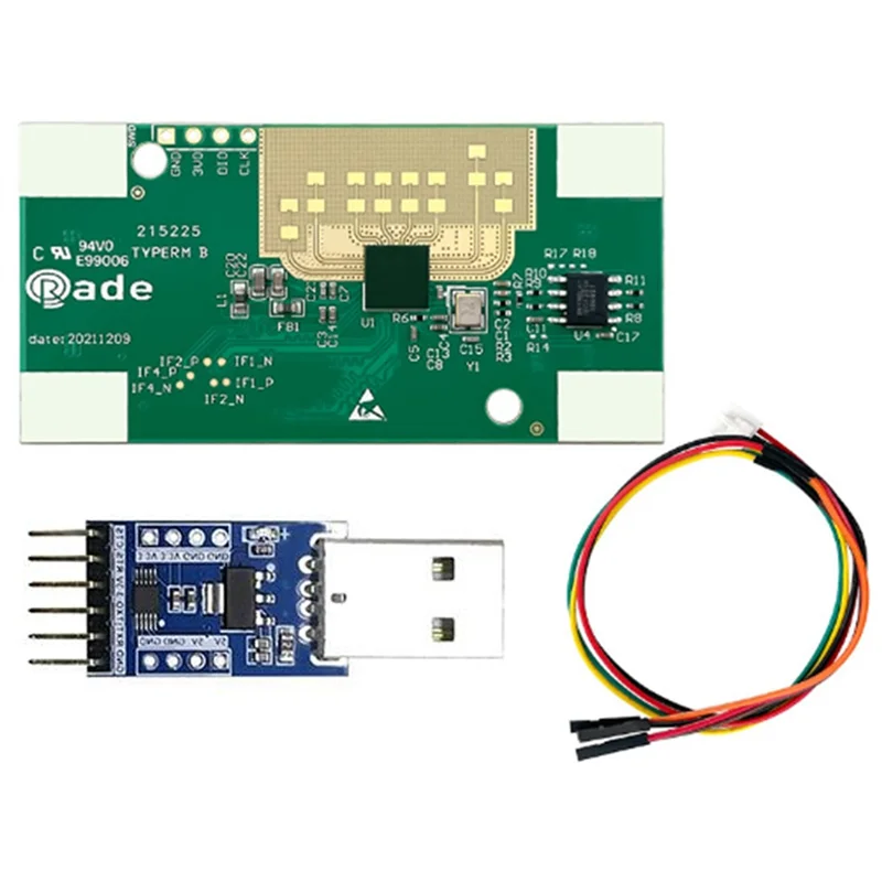 

APPLIA-4T3R 60G HLK-LD6001 Mmwave Радарный датчик Модуль обнаружения отслеживания траектории подсчета человека