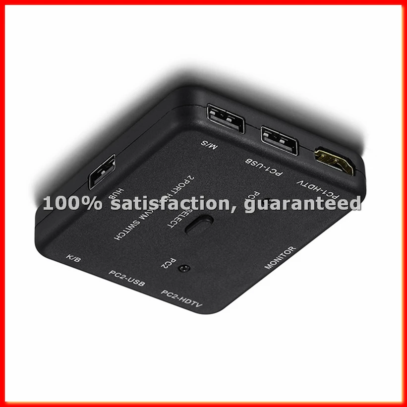 KVM Switch 4K -Compatible Splitter USB Hub Switcher Transfer Adapter Phone Charger Multiple Expander Dock for PC-A63M