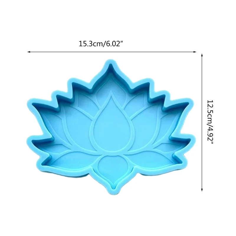 Diy artesanato decoração flor lótus resina cola epoxy molde esteira silicone molde dropship