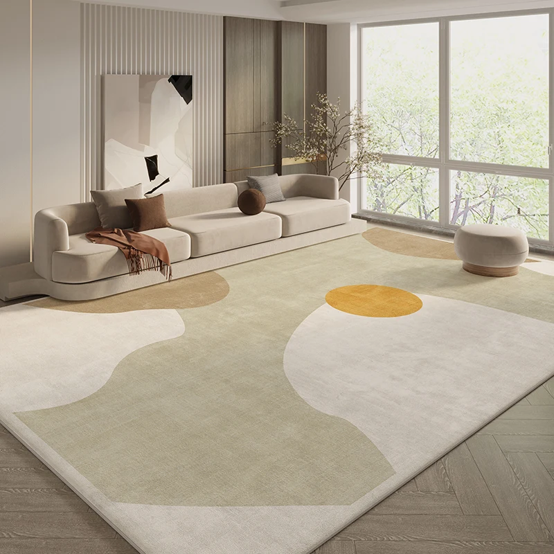 

Cream Style Decorative Carpet for Living Room, Large Plush Carpets, Modern and Simple Bedroom Bedside, Home Learning, Children's