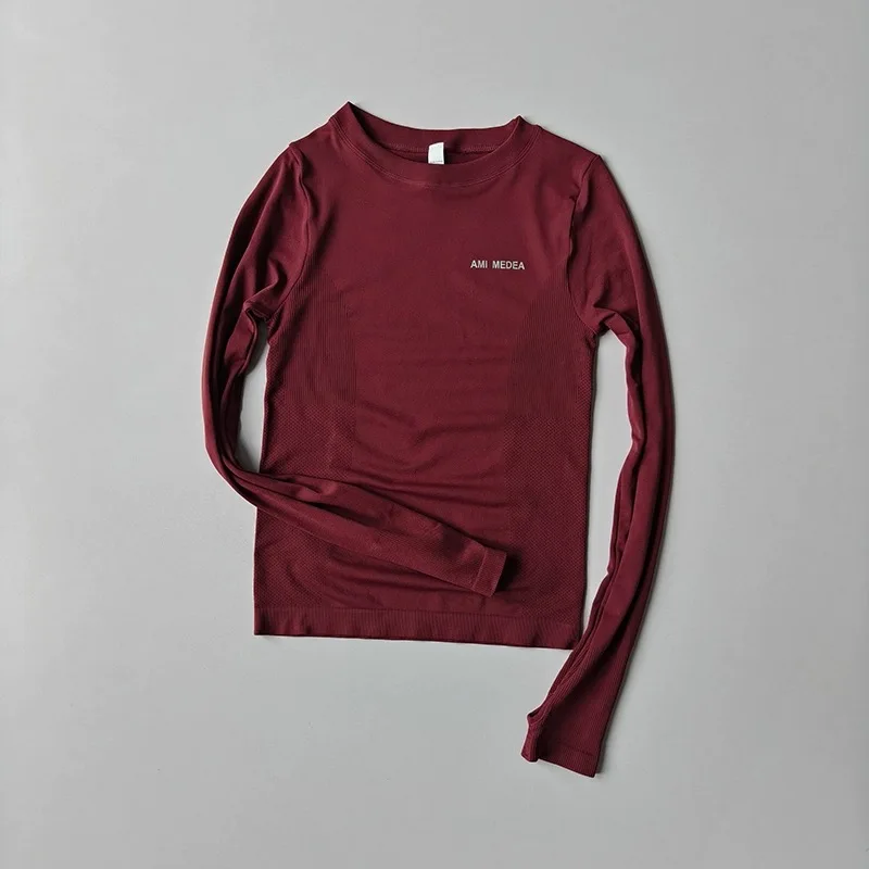 Women's High-Elastic, Quick-Drying, Breathable Long-Sleeve T-Shirt for Workout, Weightlifting, Running, Yoga, and Fitness image 2