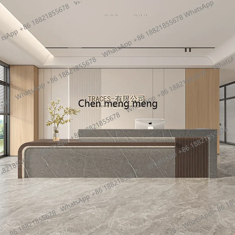 

Новое поступление, эстетические минималистичные стойки регистрации, магазин, роскошные современные полки, стойки регистрации, дисплей для отеля Comptoir Acc matrimonio Trend