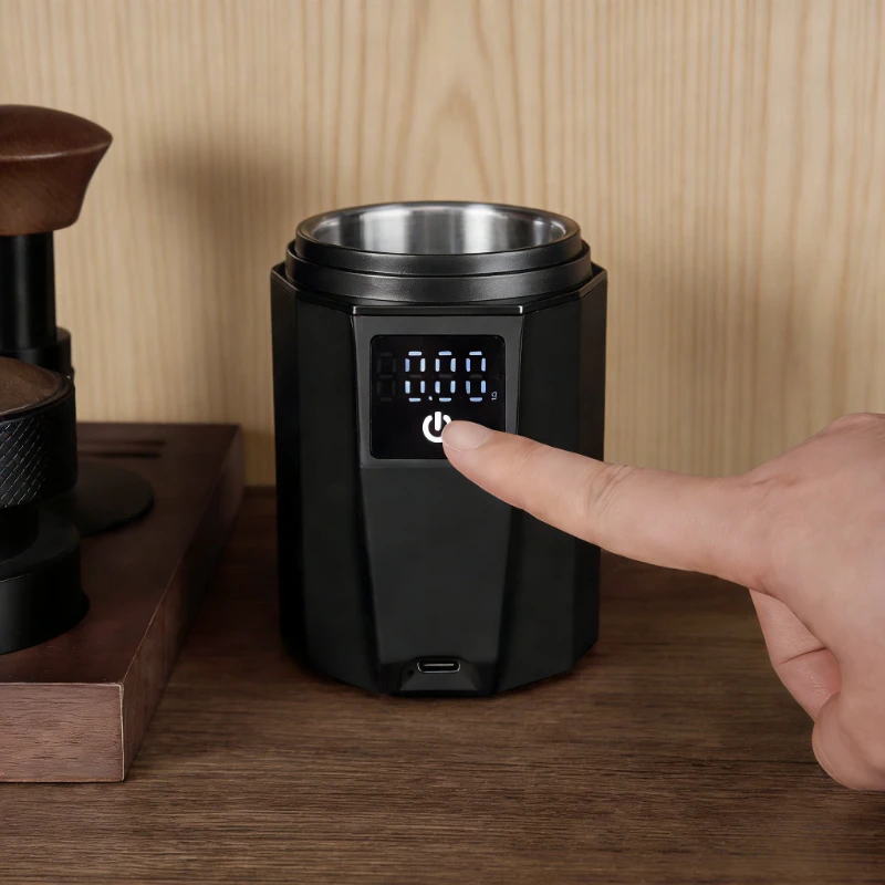 Fenchui Coffee Dosing cup with scale powder cup Coffee bean weighing High precision measuring cup powder drop Electronic scale