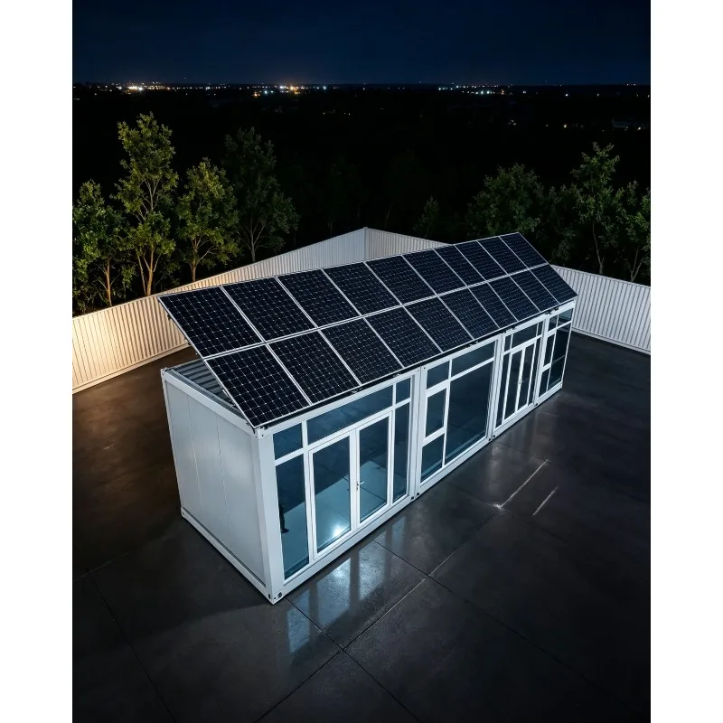 Maison conteneur extensible moderne de 20 pieds ou 40 pieds, villa préfabriquée de luxe pliable, micro-maison modulaire mobile de 2 à 4 chambres, prête à être expédiée