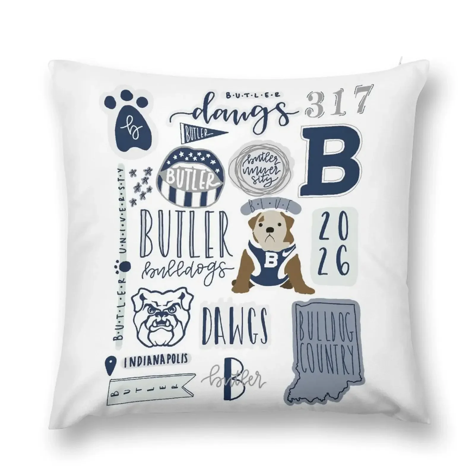 Butler 2026 Throw Pillow Cushion Cover For Sofa Christmas Pillow Plaid Sofa pillow