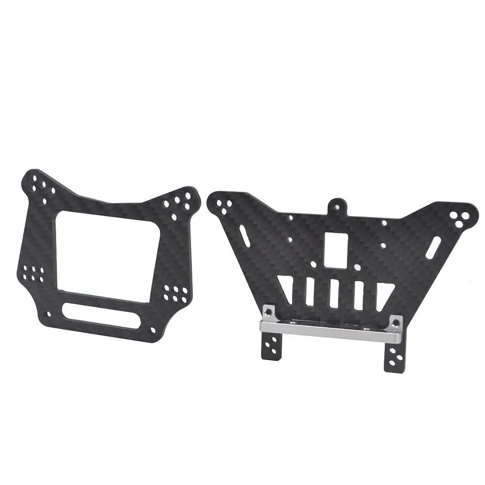 Carbon Front Rear Shock Tower Mounts for 1/10 Traxxas Slash 2WD Rustler VXL Bandit Rustler Bandit VXL Chassis Upgrade Parts