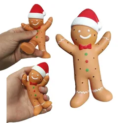 Squishy Cute Christmas Gingerbread Squeeze Stress Relief Toy Świąteczne prezenty Dekoracja imprezowa Fidget Toys dla dzieci Prezent dla dziewczynki