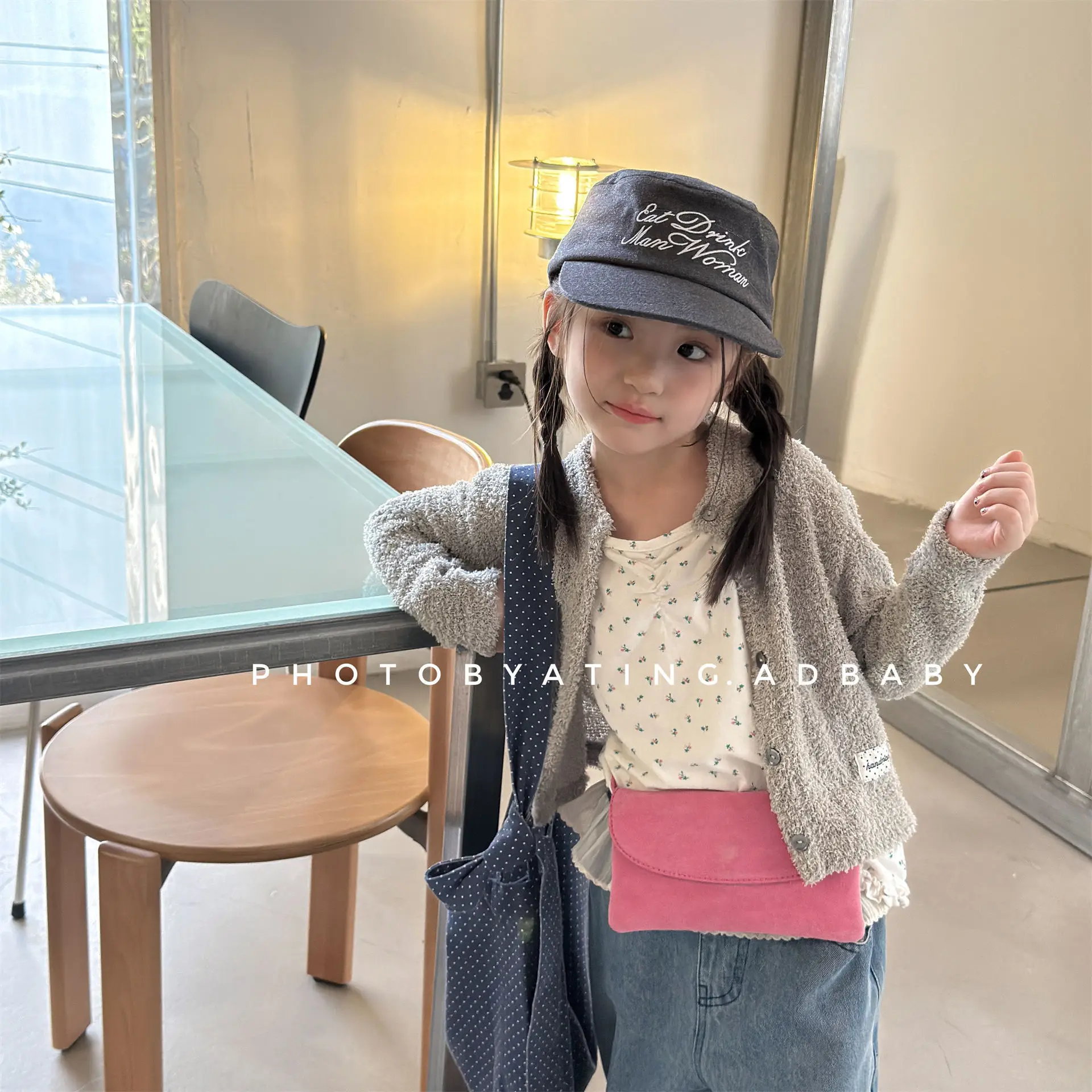 2026 Autumn New Children Long Sleeve Casual Coat Fashion Girls Loose Sweater Cardigan Baby Solid Jacket Kids Clothes 4