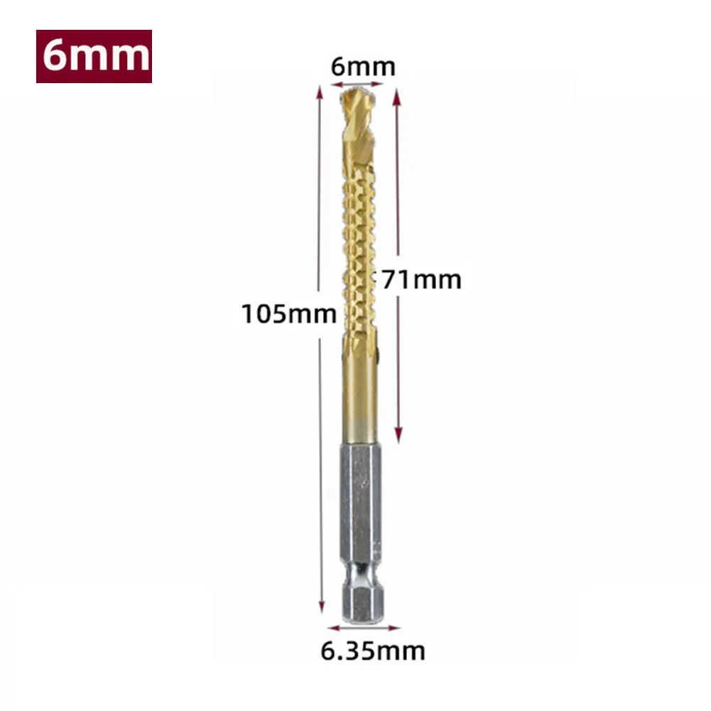 Brocas de metal brocas de metal diminui rapidamente a fricção haste reta 135 graus ponto dividido madeira hex shank broca