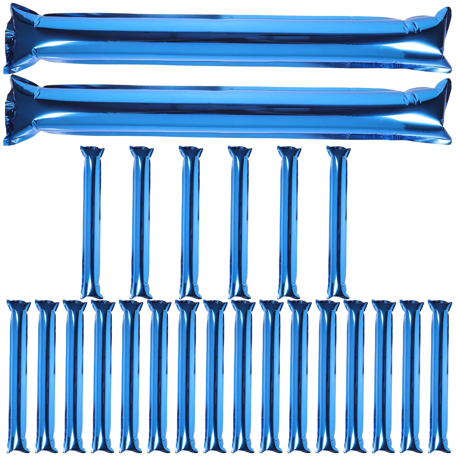 

24 Pcs Inflatable Cheering Sticks Cheerful Whistle Kids Blue Plastic Soccer Blowout Noisemakers