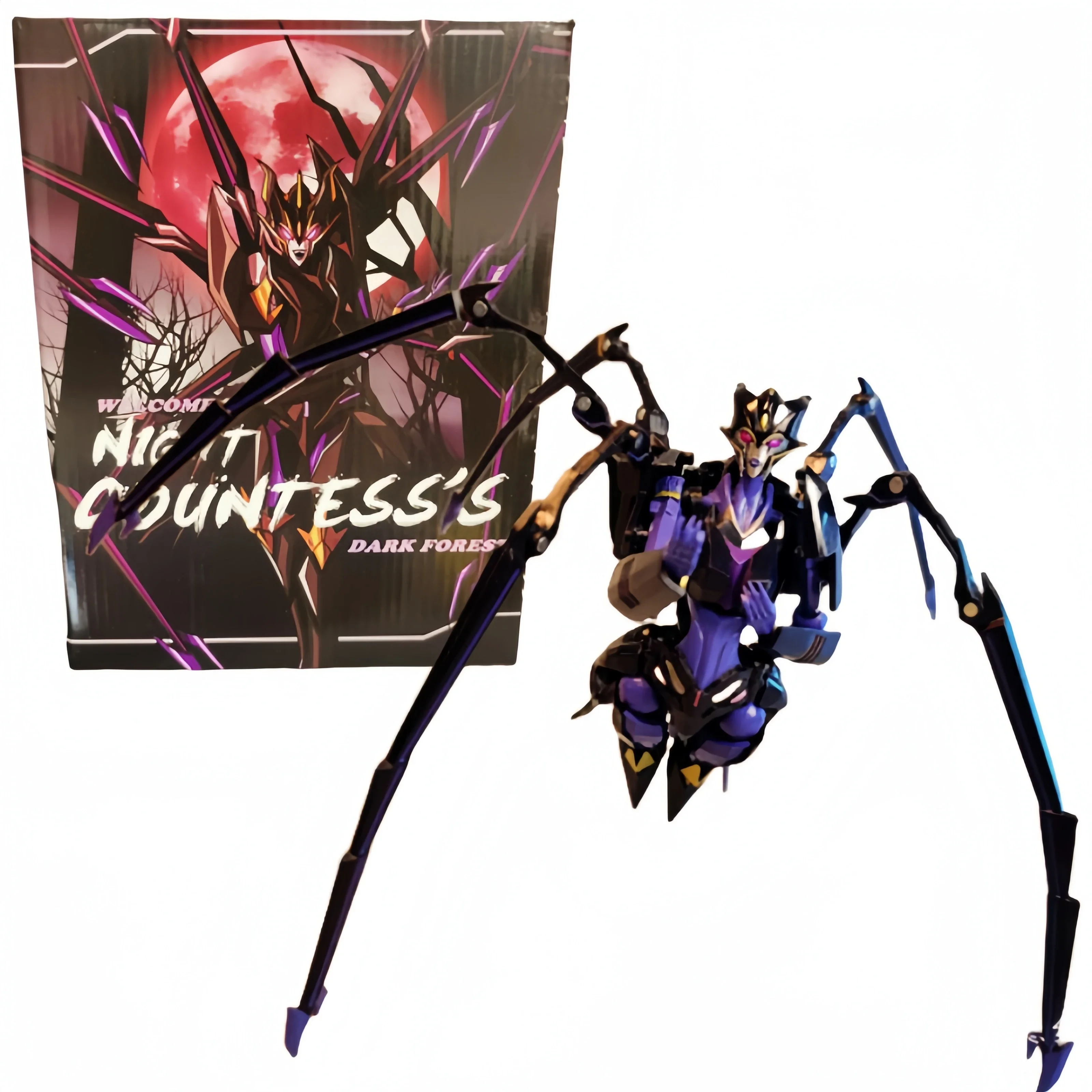 

In Stock Night Countess Tfp Blackarachnia 3rd Party Transformation Robot Toy Voyager Scale Action Figures Collection Toy Gifts