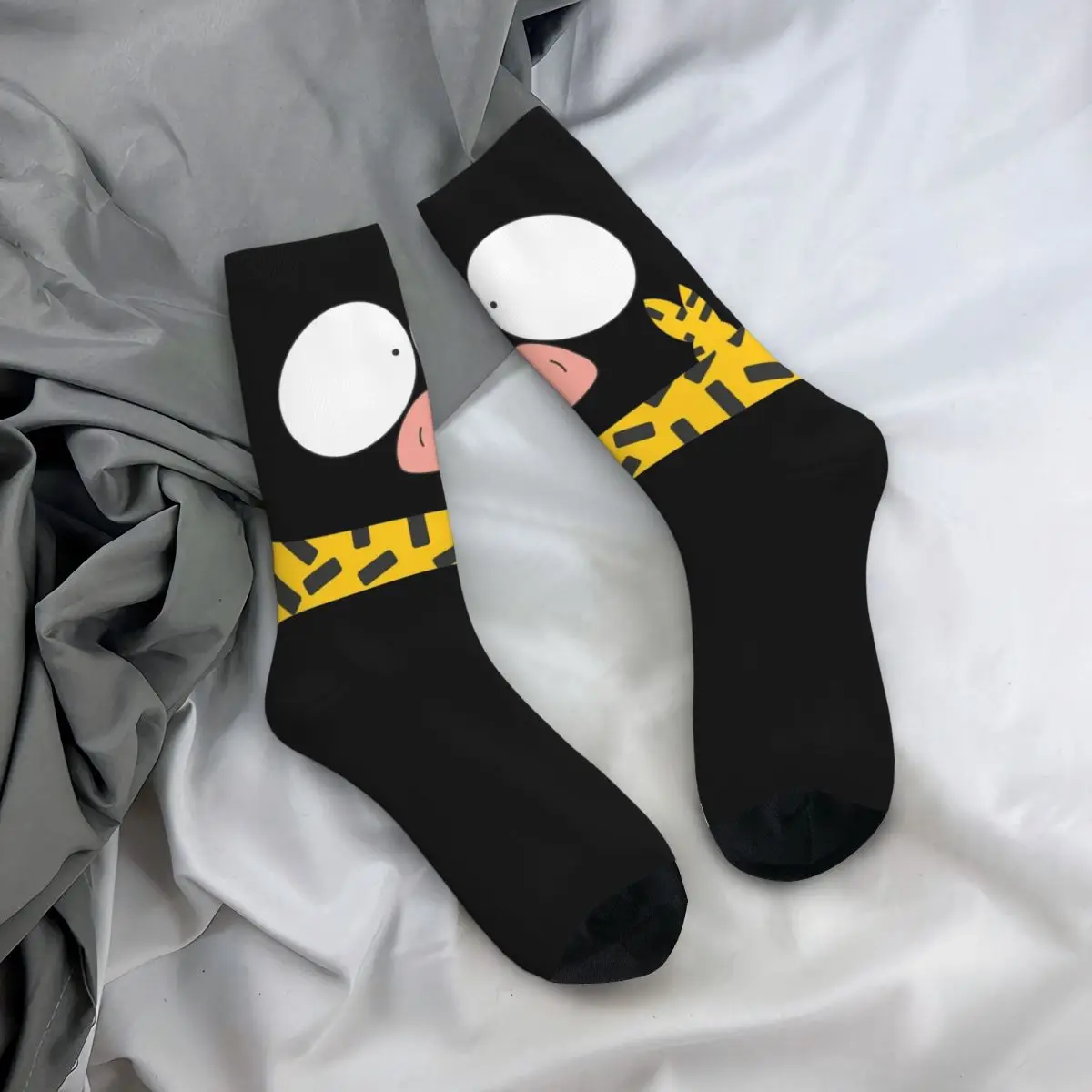 Crazy Design P-Chan Chibi Football Socks Ranma Anime Manga Polyester Long Socks for Women Men Sweat Absorbing