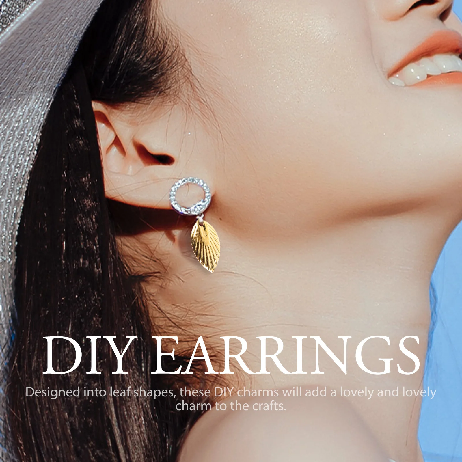 

200 шт., листья, принадлежности для изготовления ювелирных изделий своими руками, подвески для ожерелья, серег, браслетов, металлические листья, кулон, объемные подвески, поделки, лист