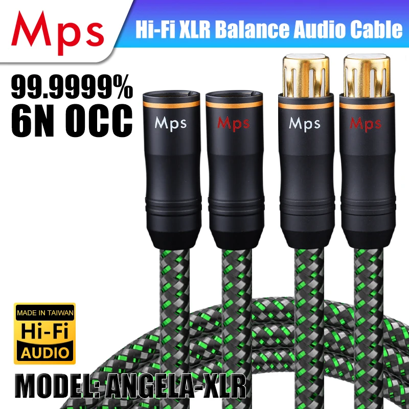 

HiFi MPS Audio Cable Angela OCC Copper Audio Decoding Power Amplifier Cannon XLR Balance Cable