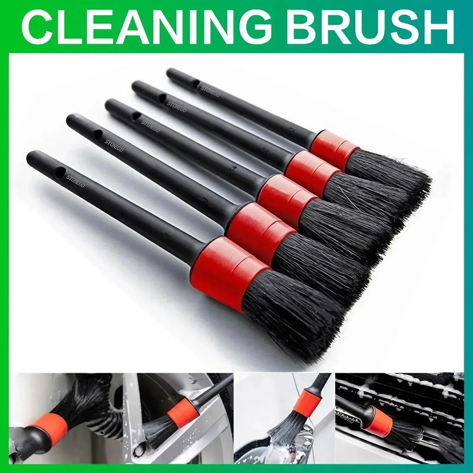 

Car Air Vent Cleaning Brush, Mini Double-Ended Microfiber Duster, Detachable Portable Precision Dusting Tool for Car Detailing