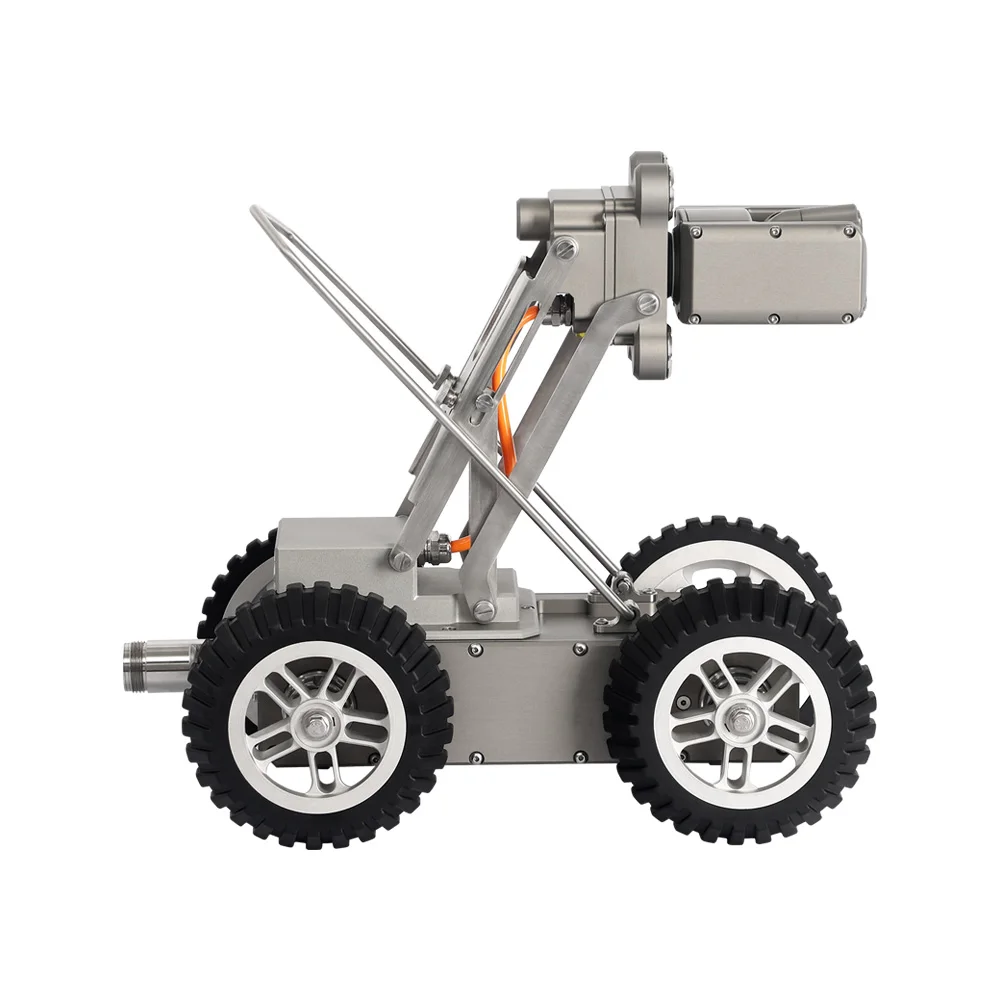 Waterproof 60M Large Sewer Pipe Inspection Crawler Camera Robot System With PT Camera Head+Meter Counter
