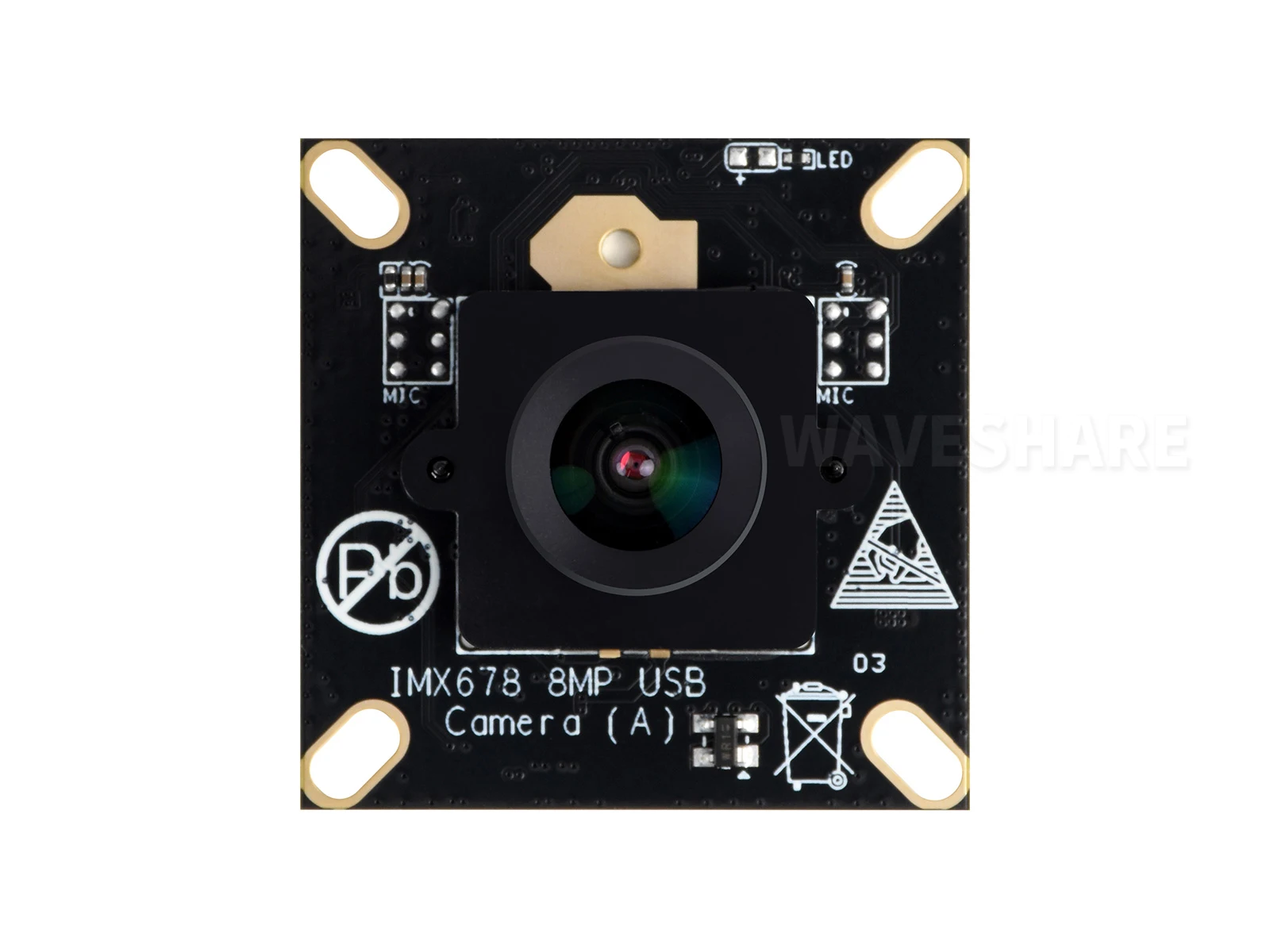 IMX678 8MP M12 USB Camera Module, IMX678 Sensor Chip, USB2.0 Port, Better Sensitivity In Low-Light Condition, Easy To Use