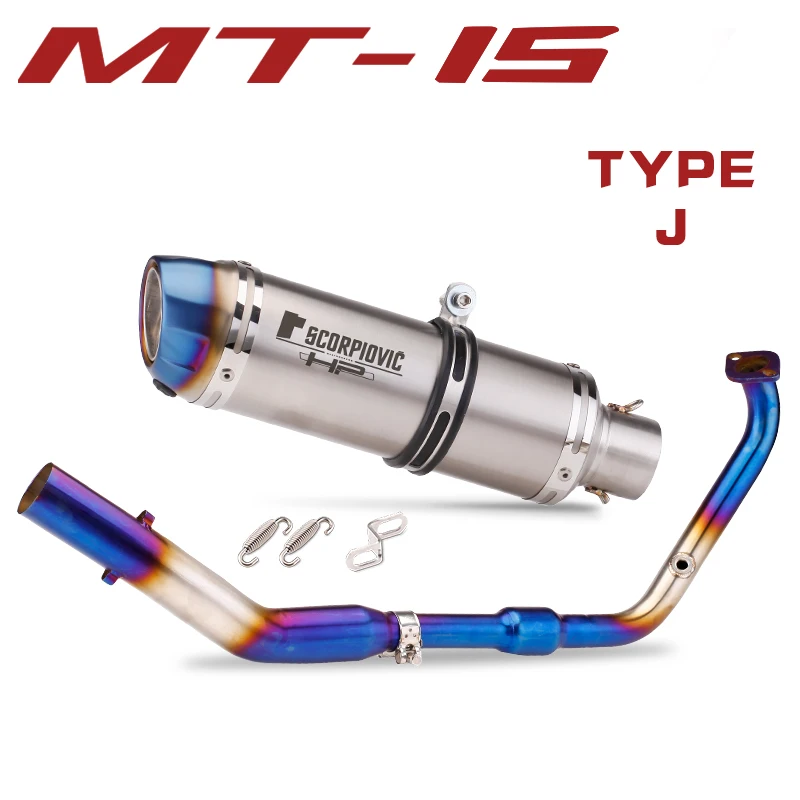 

Motorcycle Exhaust MT15 R15 V3 V4 Full Systems Stainless Steel Pipe Header Pipe For MT15 R15 V3 V4 2017-2023 Years